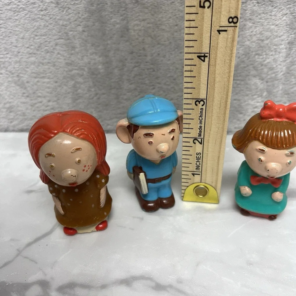 Vintage Buddy L‎ School Bus People, Set of 3, Made in Hong Kong